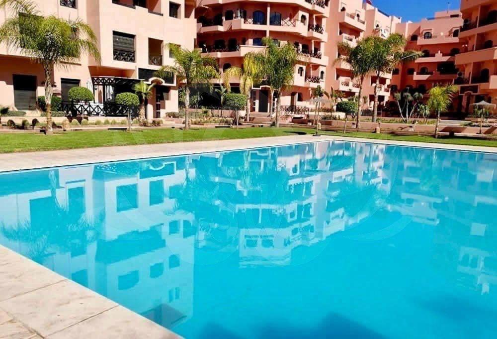 Un Moderne Chic Appartement Vue Sur Piscine Marrakesh Buitenkant foto