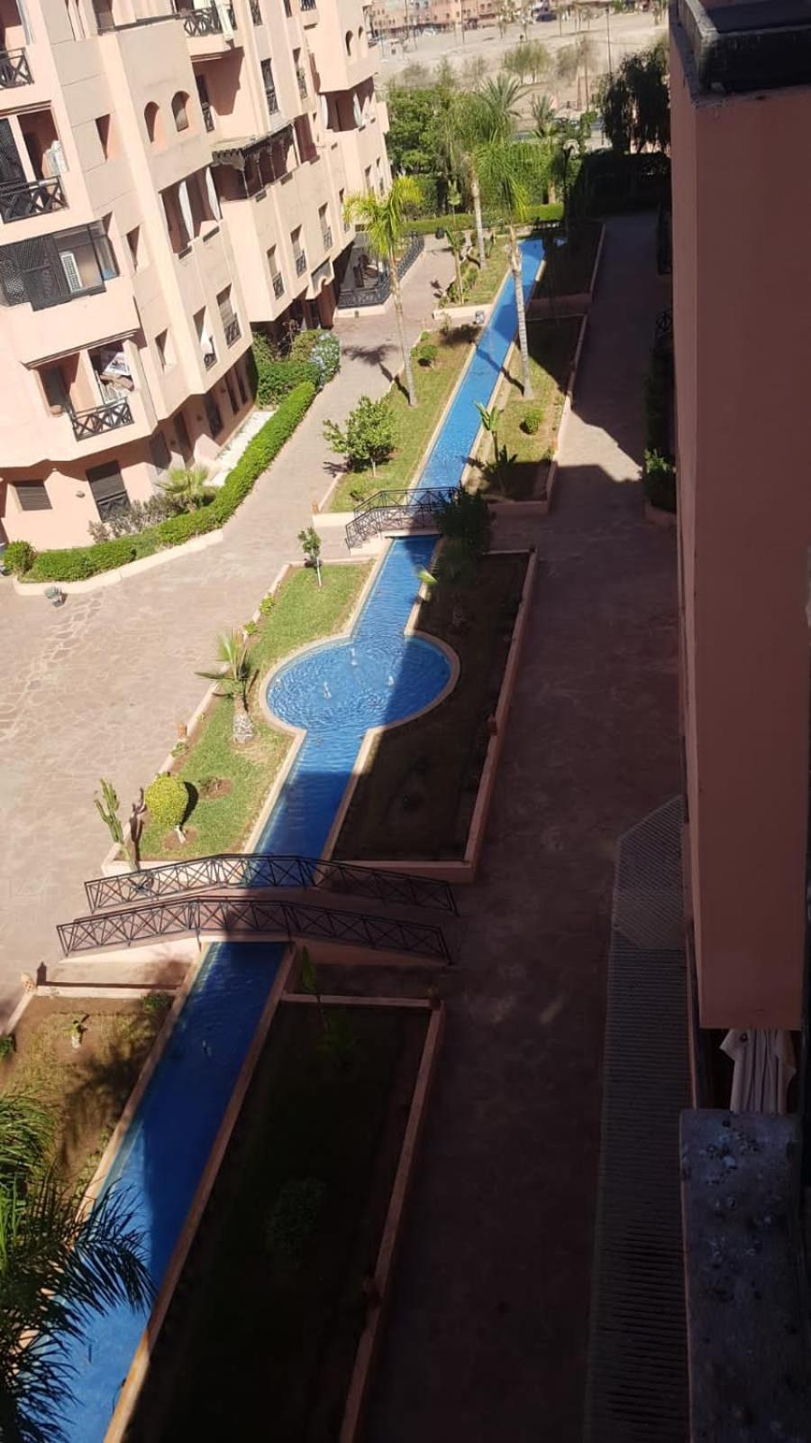 Un Moderne Chic Appartement Vue Sur Piscine Marrakesh Buitenkant foto